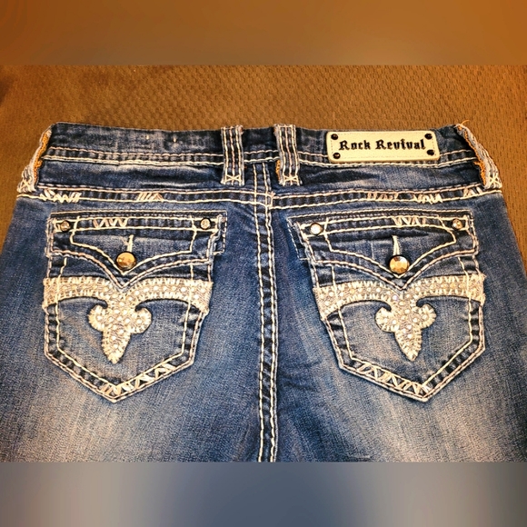 Rock Revival Jillian Easy Boot Jeans Size 6 (28) - Picture 3 of 5